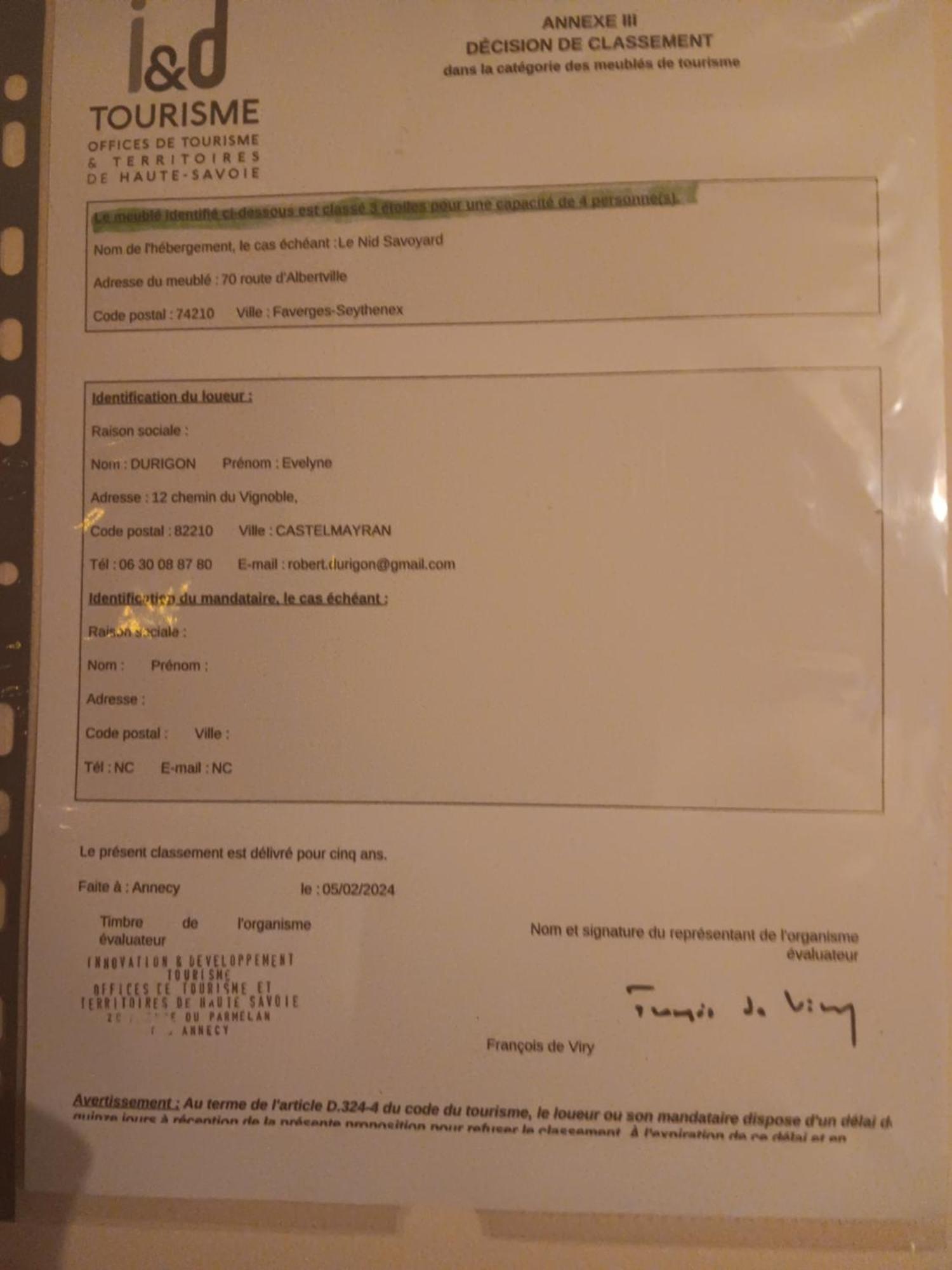 Le Nid Savoyard Lejlighed Faverges Eksteriør billede